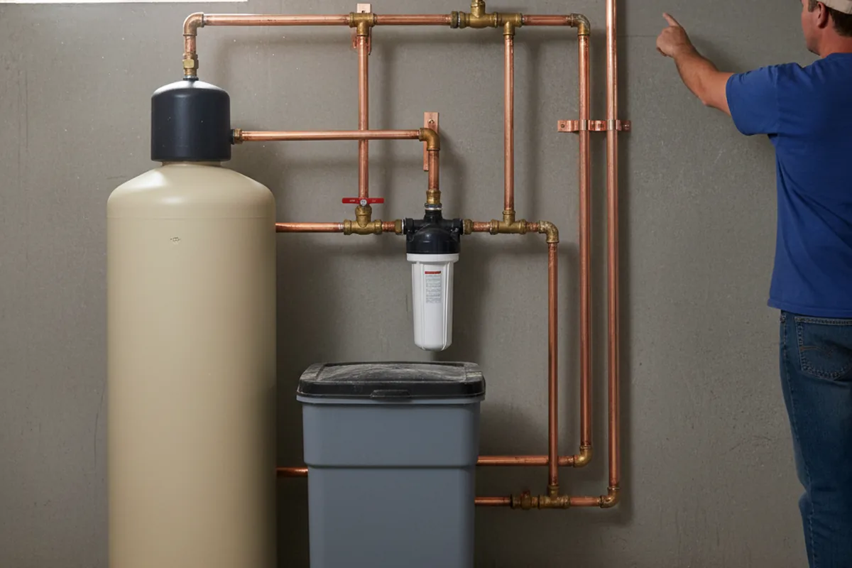Whole-house water treatment system installed in Rossiter